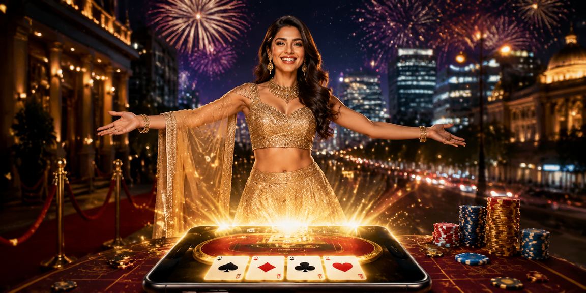 Bangalore MG Road street scene with Andar Bahar game promotion